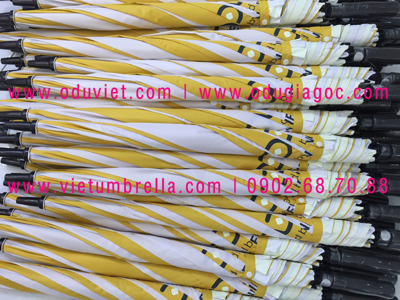 xưởng sản xuất ô dù cầm tay in logo quảng cáo